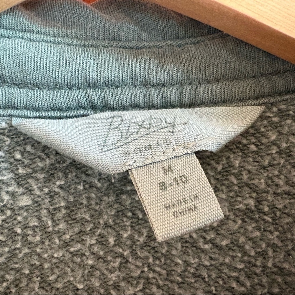 Bixby‎ Nomad Sage Green Knit Button Up Soft Casual Shirt Youth Medium - Picture 3 of 6